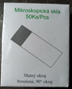 Microscope slides matte edge (Medplus)76,2×25,4×(1-1,2) mm (50ks)